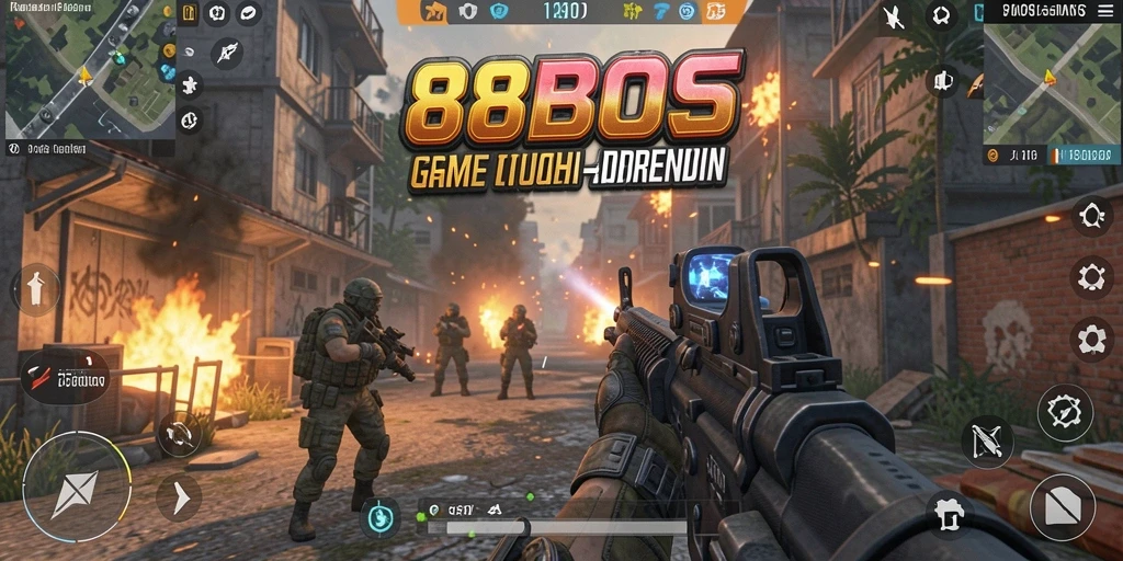 Tampilan gameplay seru dalam 88BOS menghadirkan pertempuran intens.
