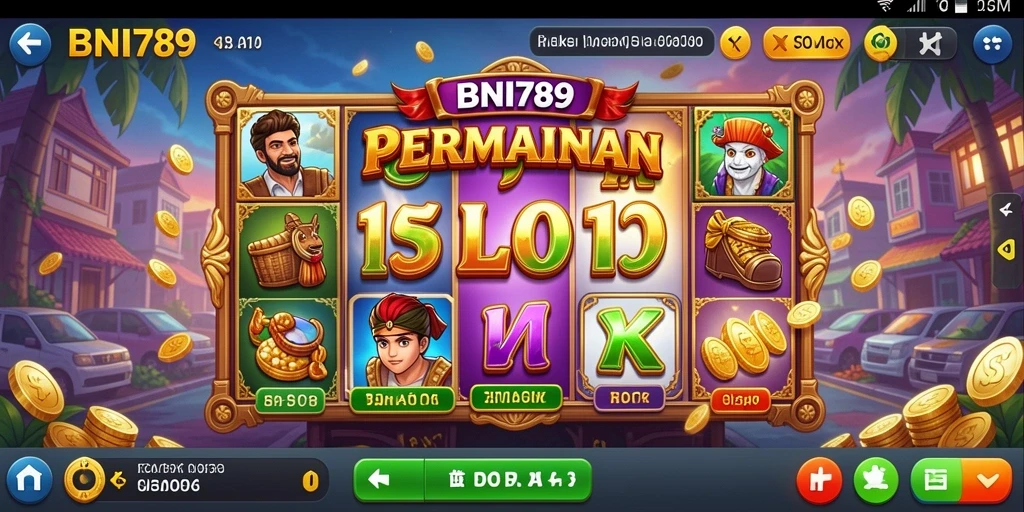 Screenshot gameplay Slot BNI789 yang menampilkan keseruan permainan.