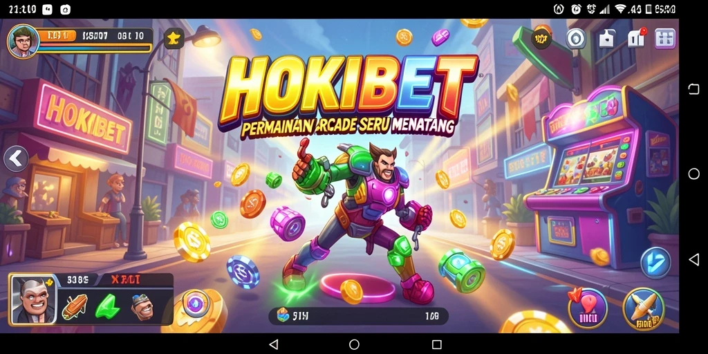 Tampilan gameplay HOKIBET dengan tantangan yang seru.