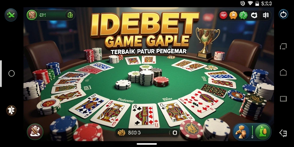 Tangkapan layar IDEBET menunjukkan momen seru gameplay Gaple yang menegangkan.