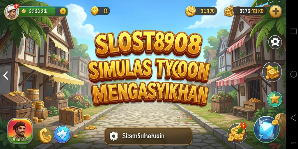 Screenshot utama SLOST8808 menampilkan gameplay Tycoon yang seru.